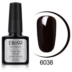 Ув Гел Лак 3в1 стъпка 10ml 6038 dark sienna Elite99	
